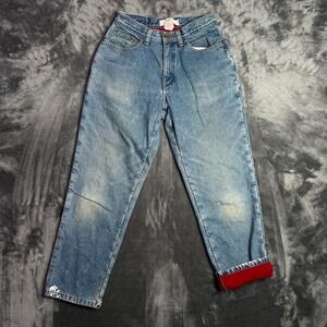 L.L. Bean Double L Mens Relaxed Fit Womens Fleece Lined Jeans Size 6 Denim Jeans